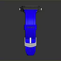 Blue Strap Watch With Green Digital Display And Secure Buckle Design