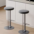 Modern bar stool combination 3d model
