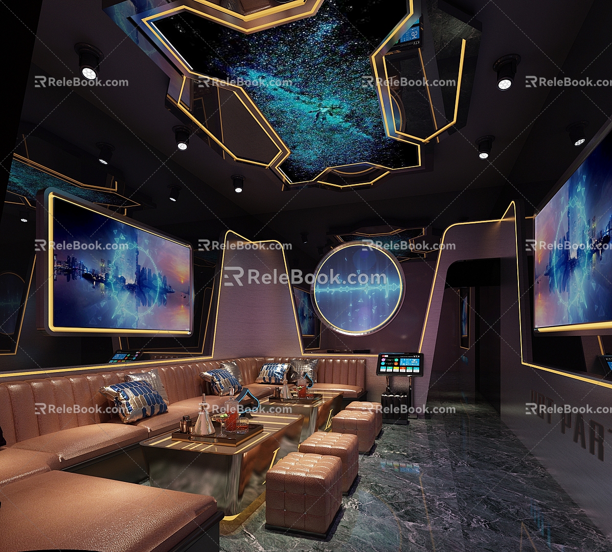 KTV Box Room Party Room Technology Future Cyberpunk 3d model