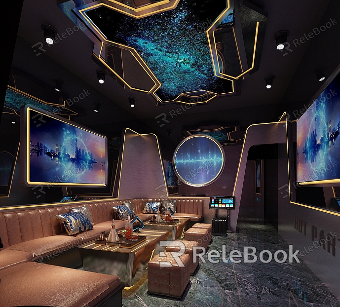 KTV Box Room Party Room Technology Future Cyberpunk model