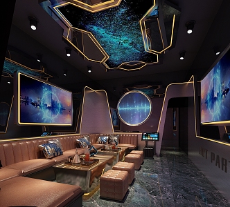 KTV Box Room Party Room Technology Future Cyberpunk 3d model