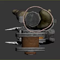 Fantasy Role Creature Themed Decorative Weapon Design With Intricate Details