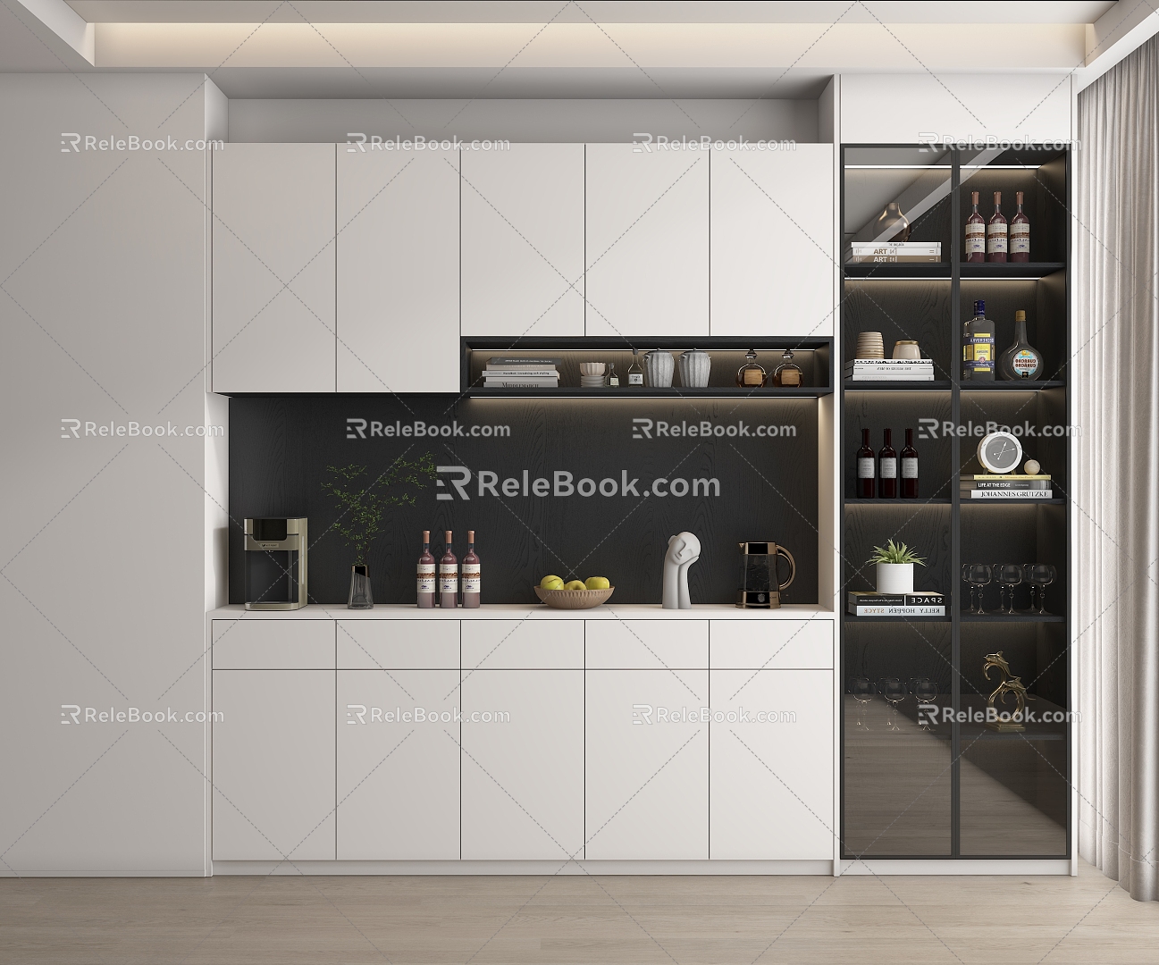 Simple Wine Cabinet model