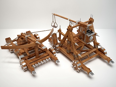 New Chinese Bed Crossbow Siege Equipment 3d model