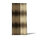 Elegant Vertical Striped Gold Beige Textured Window Curtains With Light Filtering Effect