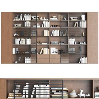 Modern Bookcase Combination Bookcase Study Bookcase Full Wall Bookcase Antique Bookcase 3d model