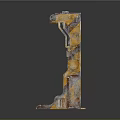 Industrial Yellow Lifting Equipment Featuring Metal Fork Structure And Handle