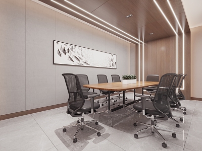 Modern Conference Room 3d model