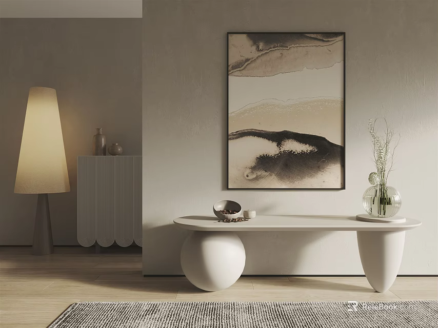 Modern Open Kitchen Interior Design With Spacious Layout Island Counter And Appliances 3d model