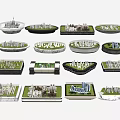 Various Detailed Urban Models As Commercial Display And Planning Equipment
