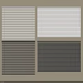 Window Blinds in Various Colors Including White Beige Black and Gray Tones 3d model