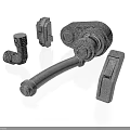 Durable Metal Mechanical Parts Including Lever Connector And Fastener Components
