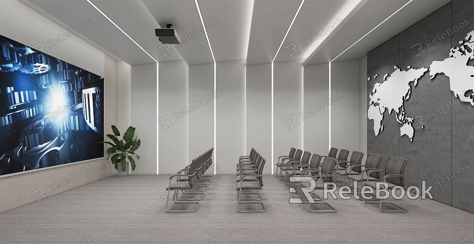 Modern Meeting Room Meeting Table and Chair model