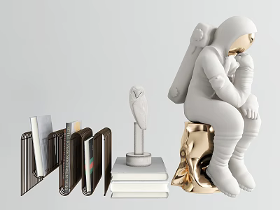 Modern Book Holder Small Ornaments 3d model