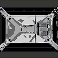 Modern Cable Car Cabin Structure With Metal Frame And Transparent Glass