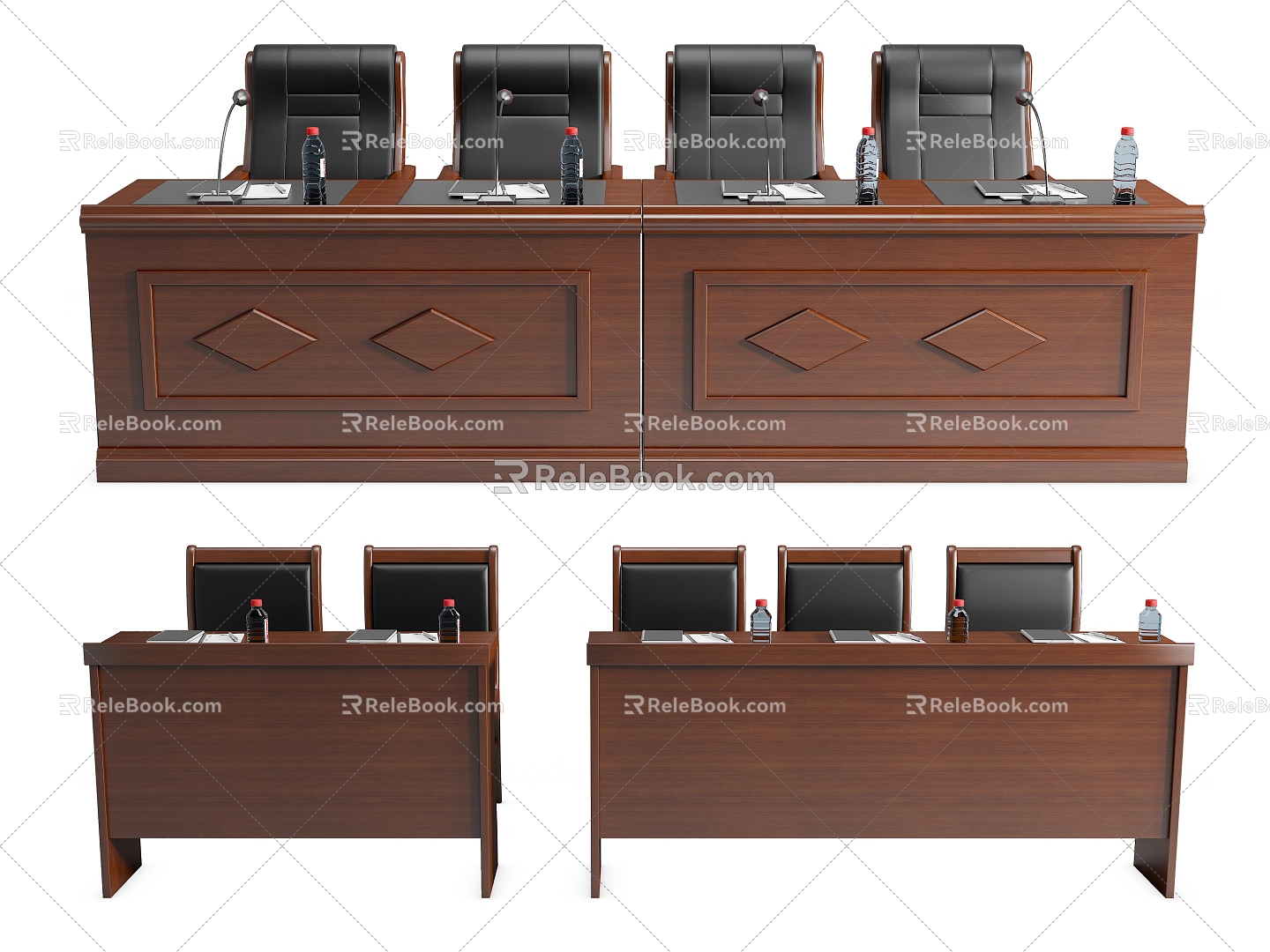 Modern Party and Government Organs and Units Solid Wood Conference Tables and Chairs Combination Negotiation Tables and Chairs Long Tables and Chairs Office Tables and Chairs model