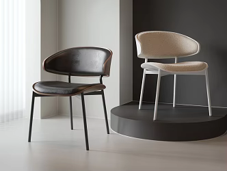 Bergen Antique Single Chair Single Chair Dining Chair Book Chair Leather Chair Cloth Chair 3d model