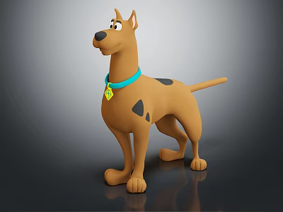 Modern Cartoon Animal Cartoon Dog 3d model Modern Cartoon Animal Cartoon Dog 3d model