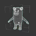 Pink Cartoon Pig 3D Character With Simple Design And Black Background