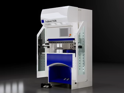 Industrial Safire 200 Equipment With Transparent Doors And Control Panel 3d model