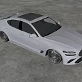 Gray Sport Sedan With Sleek Exterior Design And Modern Sporty Wheels