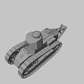 Vintage Military Tank With Heavy Tracks Rotating Turret And Detailed Exterior Design