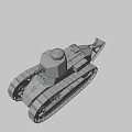 The Renault Tank 3d model