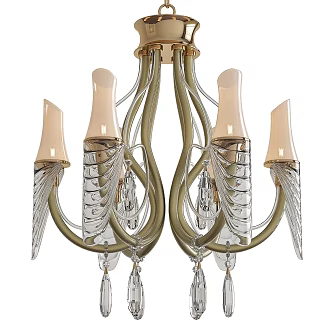 Multi-head Chandelier Restaurant Chandelier Living Room Chandelier Hotel Chandelier Villa Chandelier Hall Chandelier Lobby Chandelier 3d model
