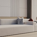 Three-seat sofa 3d model