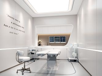 Modern operating room beauty shop 3d model