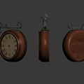 Next Age Ancient Clock Hanging Ornaments Clock Realistic Hanging Watch Retro Clock 3d model