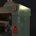 Green Industrial Equipment with Control Panel and Metal Top for Manufacturing Use