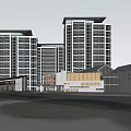 Contemporary School Buildings With Modern Architectural Design And Green Campus Surroundings