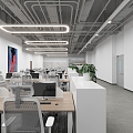 Open office area 3d model