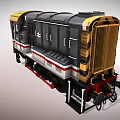 British Rail Diesel Shunter Train With Yellow Black Silver Body Red Wheels And 08117 Number
