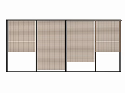 Adjustable Venetian Blinds for Home Windows with Durable Slats and Modern Design 3d model
