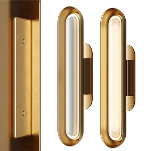 Modern Light Luxury Metal Wall Lamp 3d model