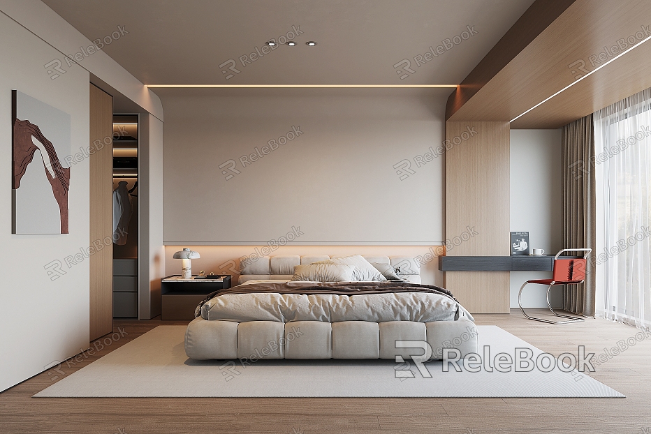 Modern Bedroom Double Bed model