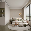 Modern Bedroom Kids Room 3d model