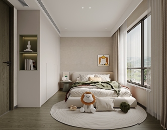 Modern Bedroom Kids Room 3d model