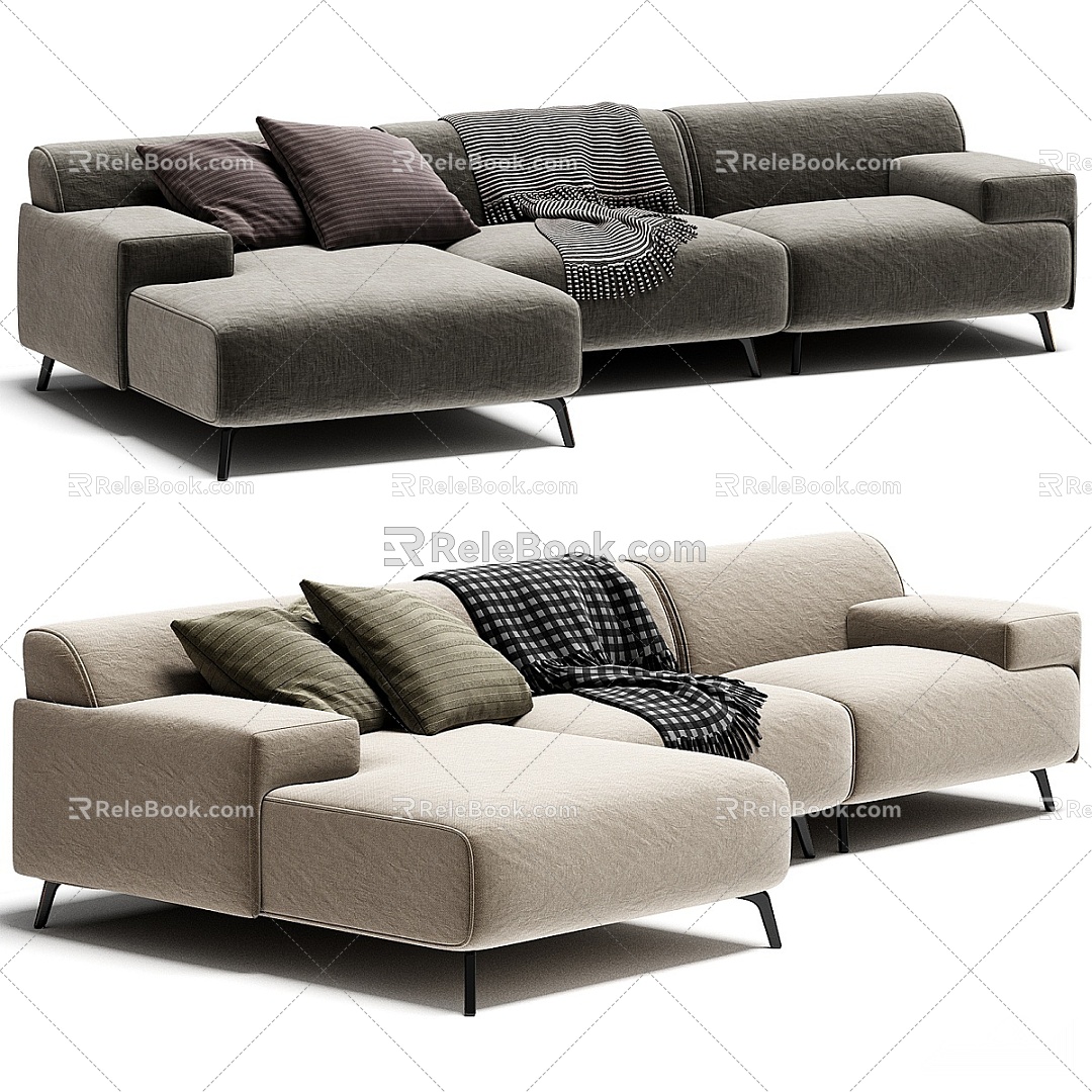 Modern Multiplayer Sofa 3d model