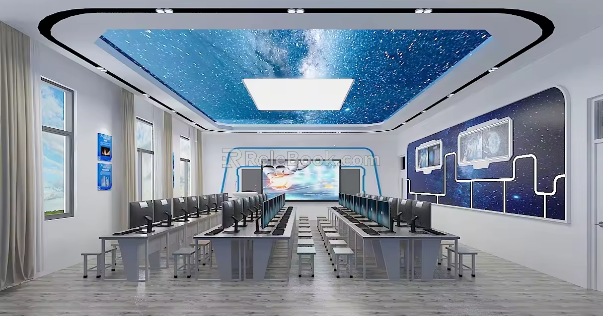Classroom 3d model