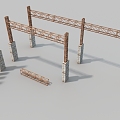 Steel structure steel structure gantry cement door head frame 3d model