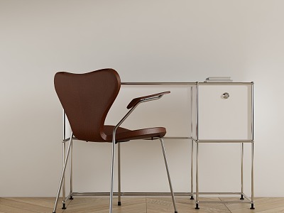 Modern Dining Chair Ant Dining Chair Study Chair 3d model