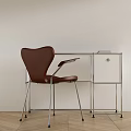 Modern Dining Chair Ant Dining Chair Study Chair 3d model