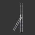 Transparent Plastic Sliding Rails With Gear Track For Equipment Hardware Parts