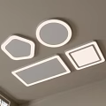 Modern Ceiling Lights Featuring Various Geometric Shapes For Home Illumination 3d model