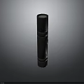 Black Tactical Flashlight With Bright LED Light And Durable Metal Body