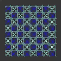 Marble Tiles With Geometric Pattern And Leaf Design For Interior Decoration