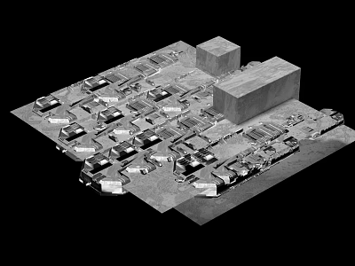 Modern Industrial Equipment Layout In Factory With Machinery Arrangement And Production Systems 3d model